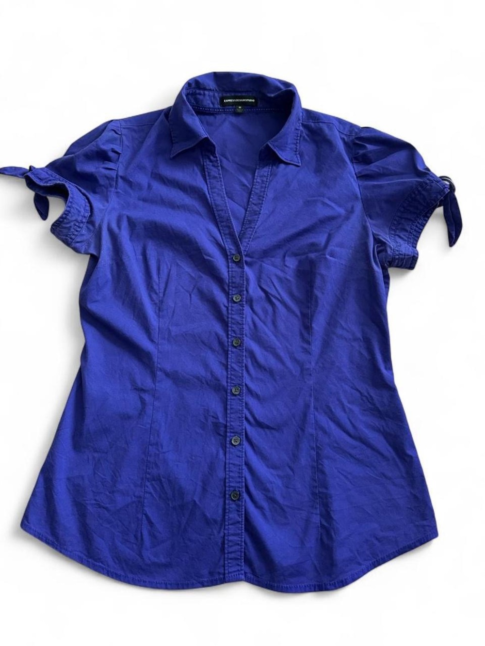 Y2k Short-Sleeve Button-Up Women’s Shirt